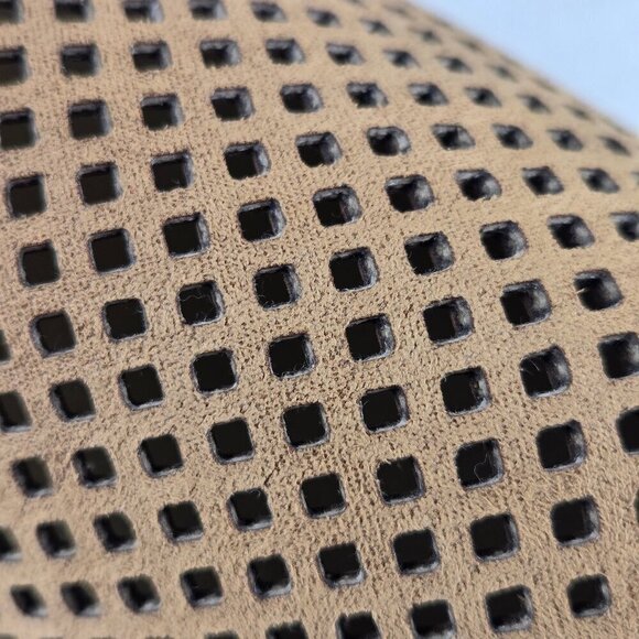 Anne Klein Laden I Flex Size 8.5M Tan Perforated Textile Lace Up Loafers NWOT - Picture 10 of 16